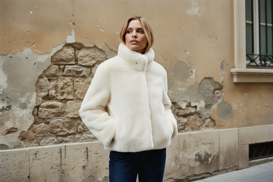 Chaqueta “Nuwinda” efecto peluche