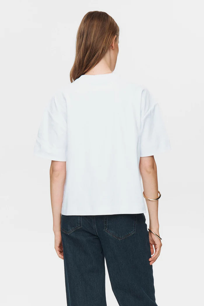 Camiseta Nucirra blanca de algodón orgánico de Nümph