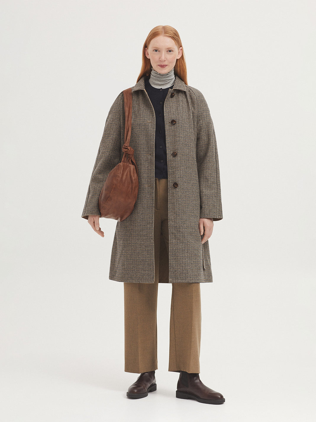 Abrigo reversible cuadros Nice Things — look completo exterior