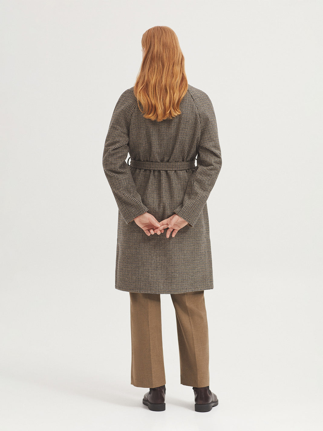 Abrigo reversible cuadros Nice Things — vista trasera