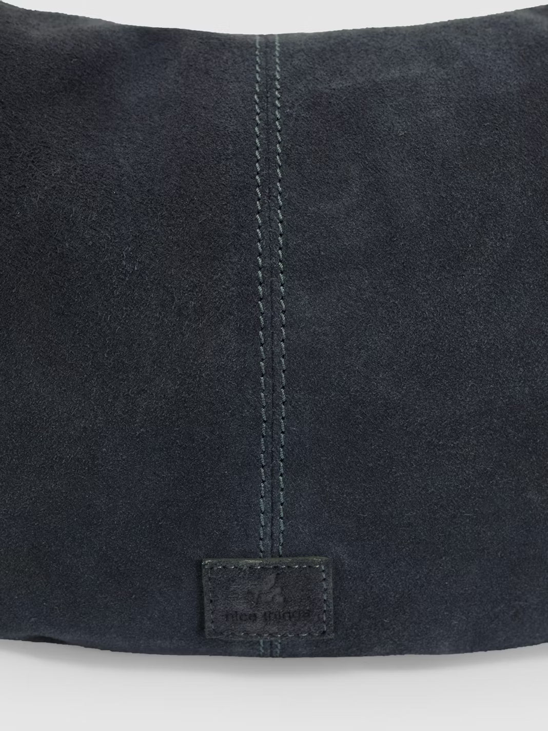 Bolso de piel marino Nice Things con línea funcional