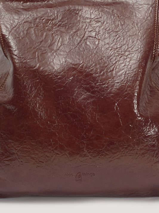 Bolso shopper trap Nice Things — detalle textura efecto piel