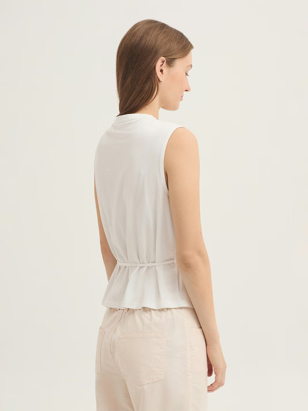 Camisa bimateria con puntilla en Marino de Nice Things