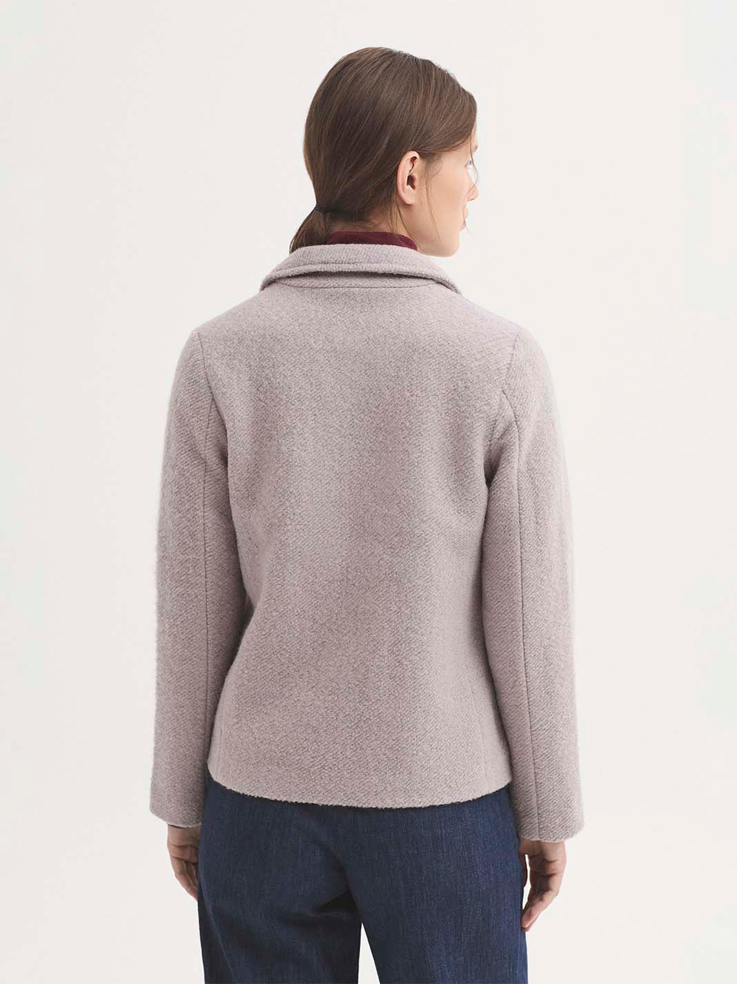 Chaquetón doble cruce lana