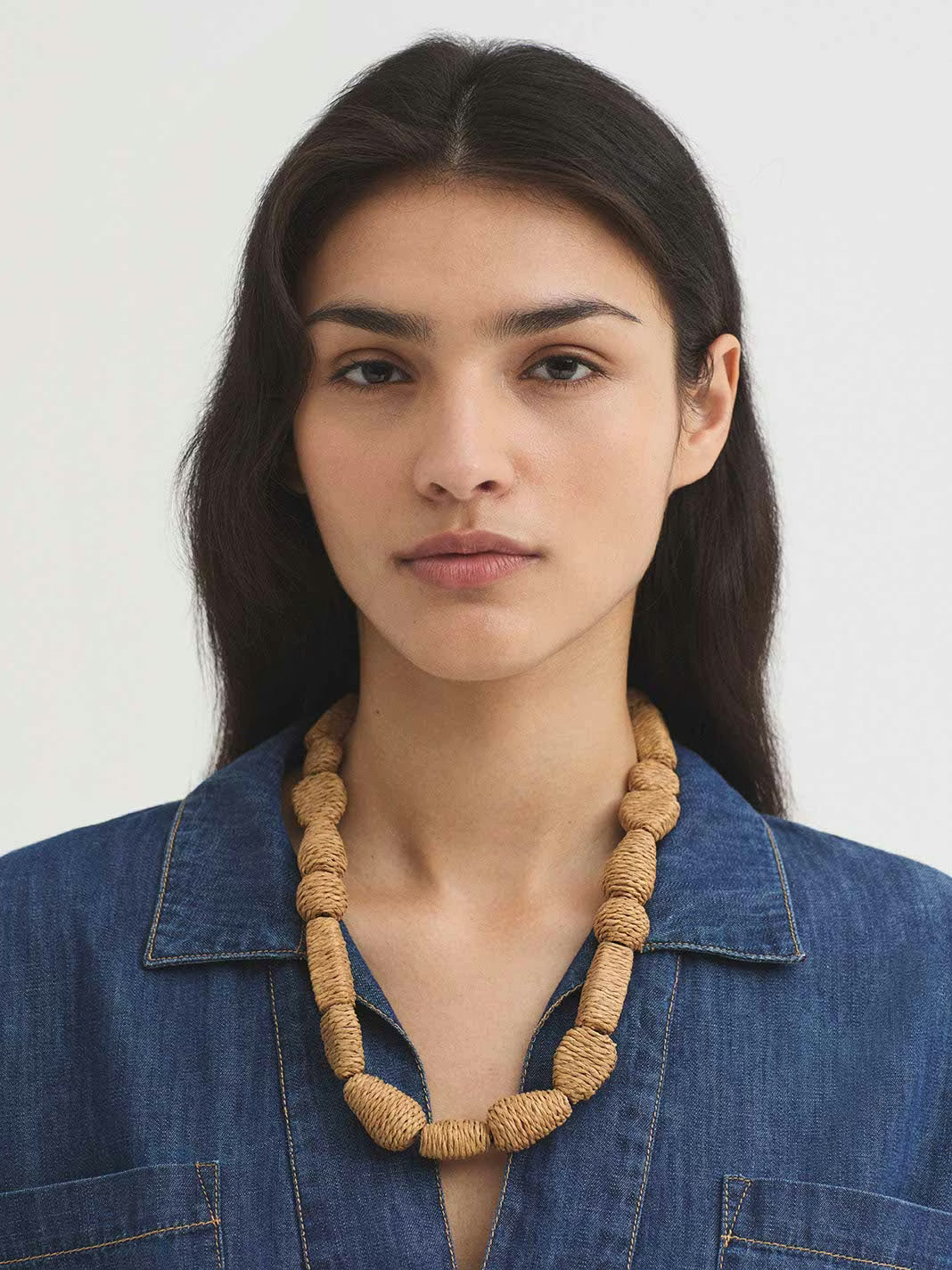 Collar con colgante Nice Things en color berenjena