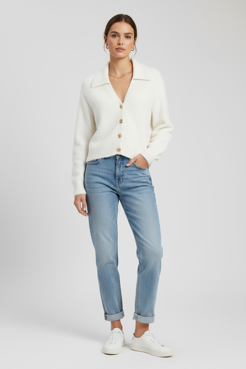 Jersey cárdigan efecto peluche —  Harriet