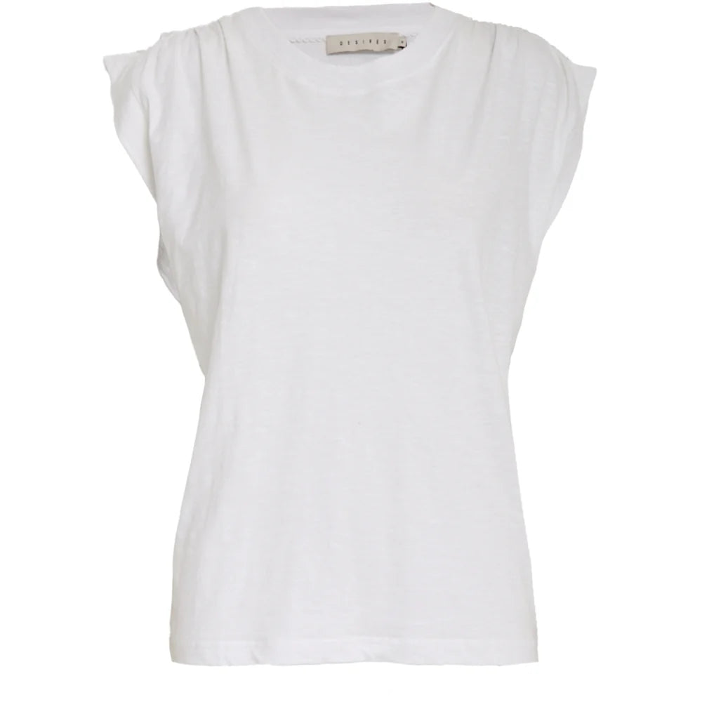 Detalle de top blanco Desires Penelope GOTS