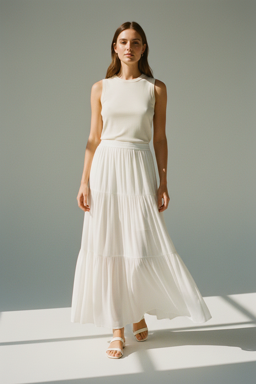 Falda maxi fluida Desires para mujer