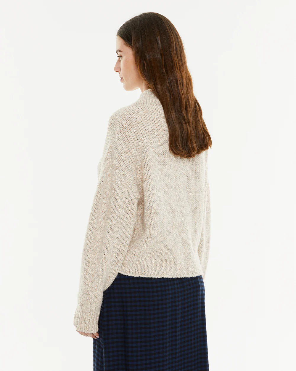 Jersey de punto cuello Perkins — vista trasera