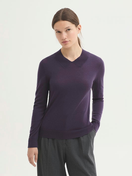 Jersey lana merino detalle cuello