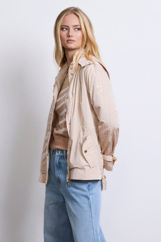 Chaqueta satinada Mark Up para mujer con capucha