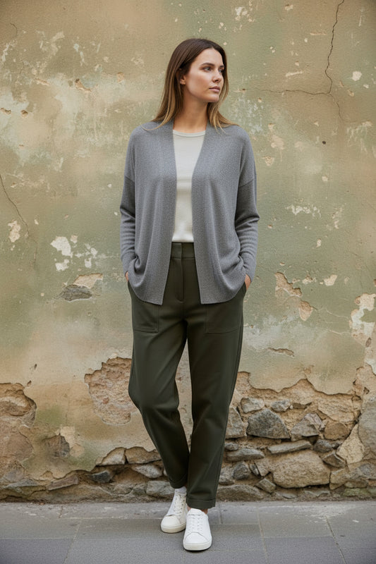 Cárdigan largo de punto suave