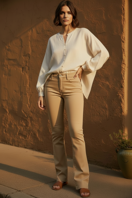 Jeans flare Mark Up para mujer con cinco bolsillos
