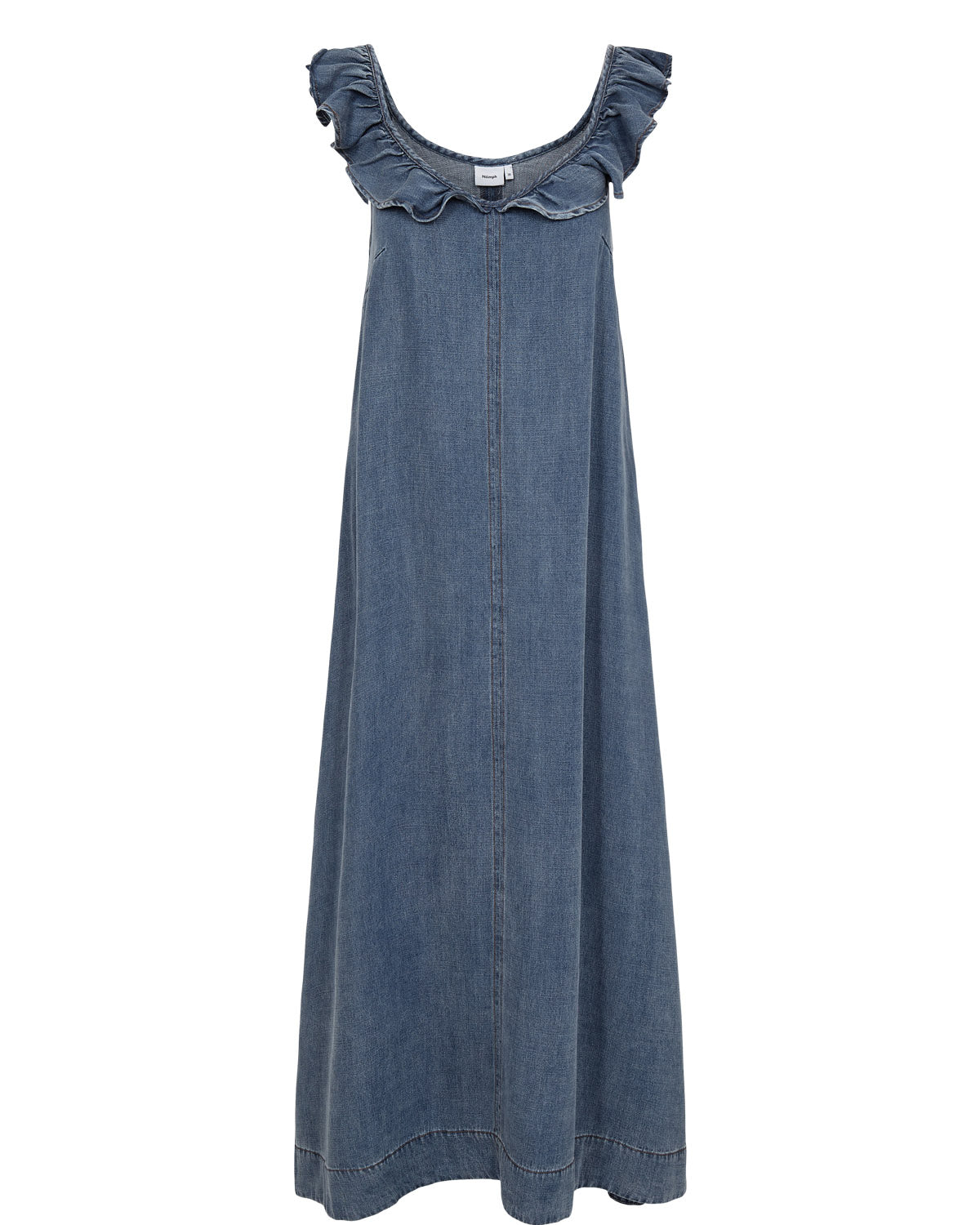 Vestido Nümph Nuelida Dress en denim azul lavado