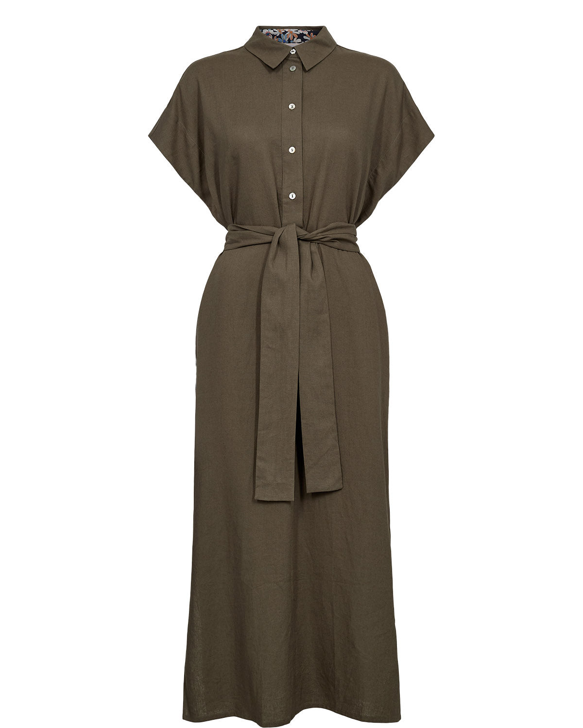 Vestido Nuherina Dress Nümph para mujer en verde caqui