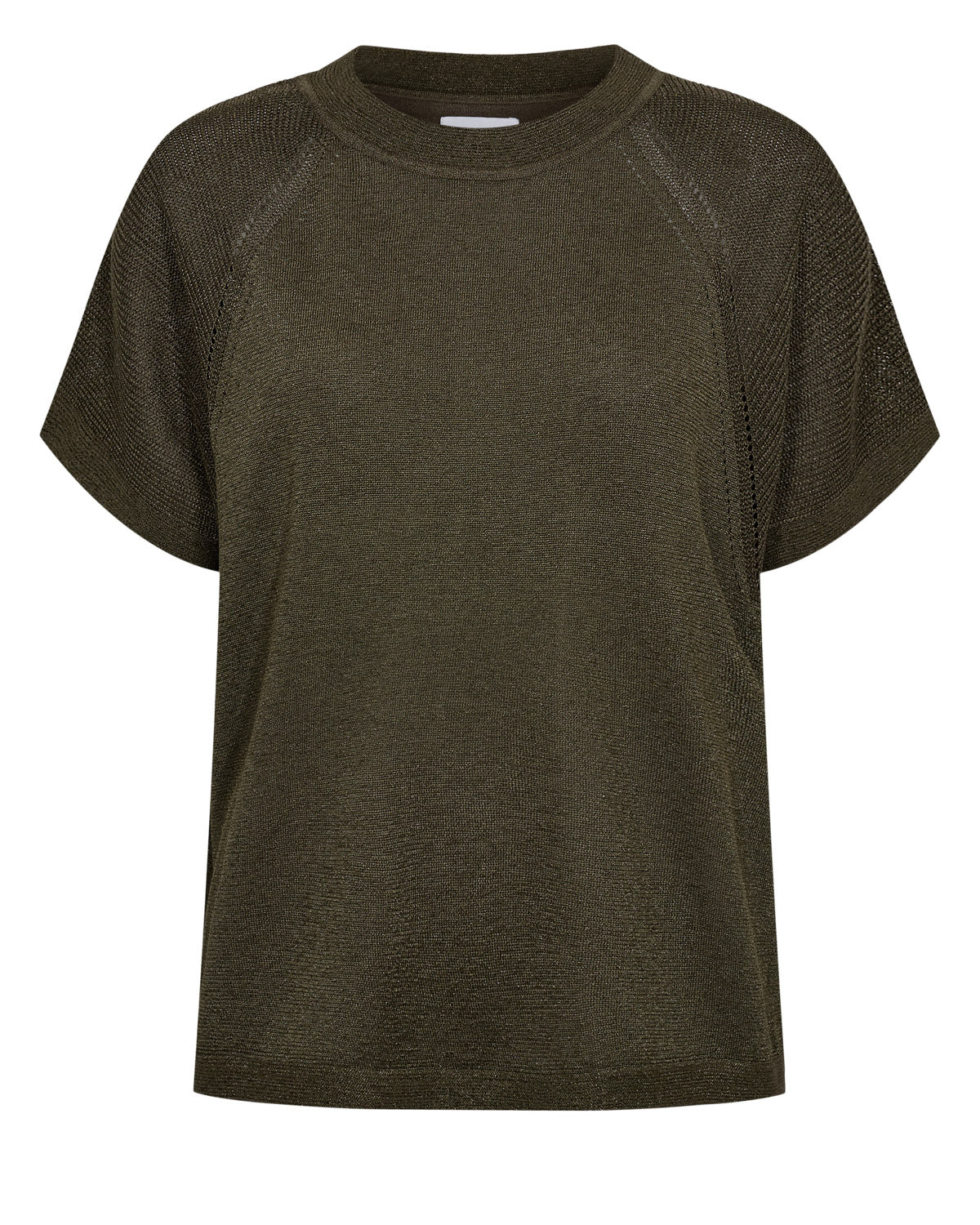 Jersey glimmer Ecovero — Nudarlene Glimmer Pullover en Verde caqui de Nümph