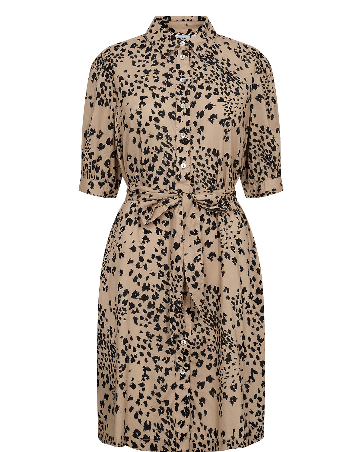 Vestido camisero Nümph Nusanah para mujer en crema