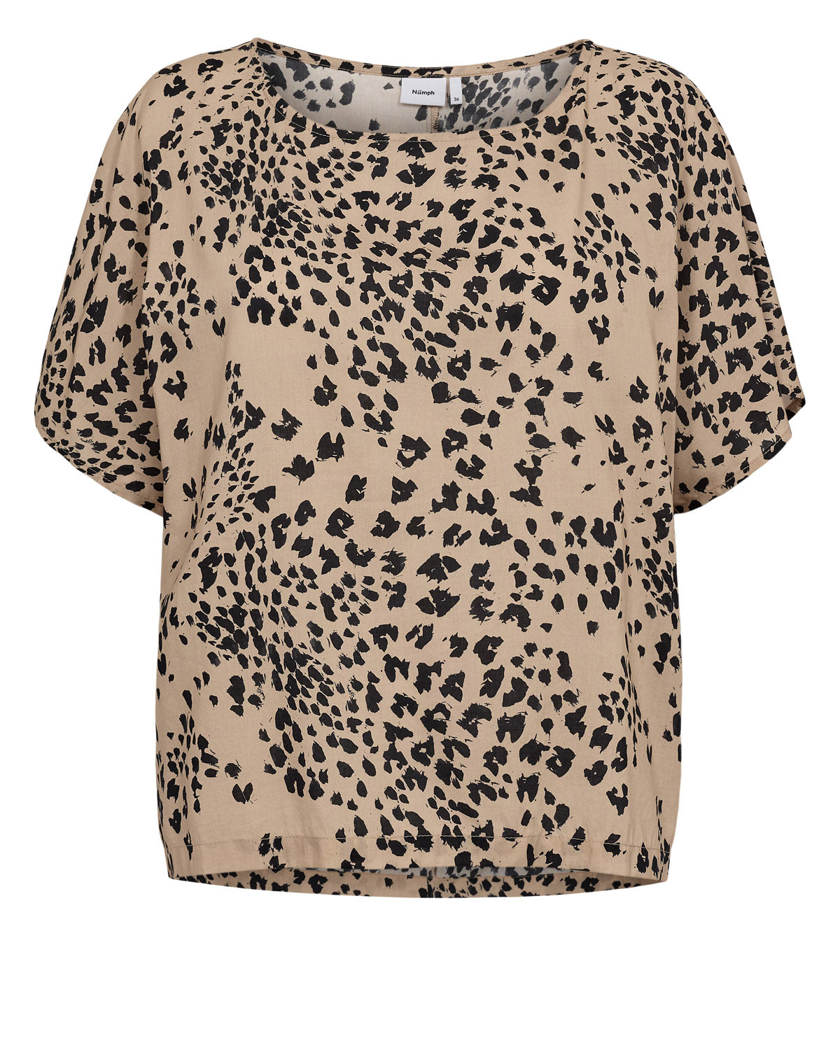 Blusa fluida estampada — Nusanah Blouse en Crema de Nümph