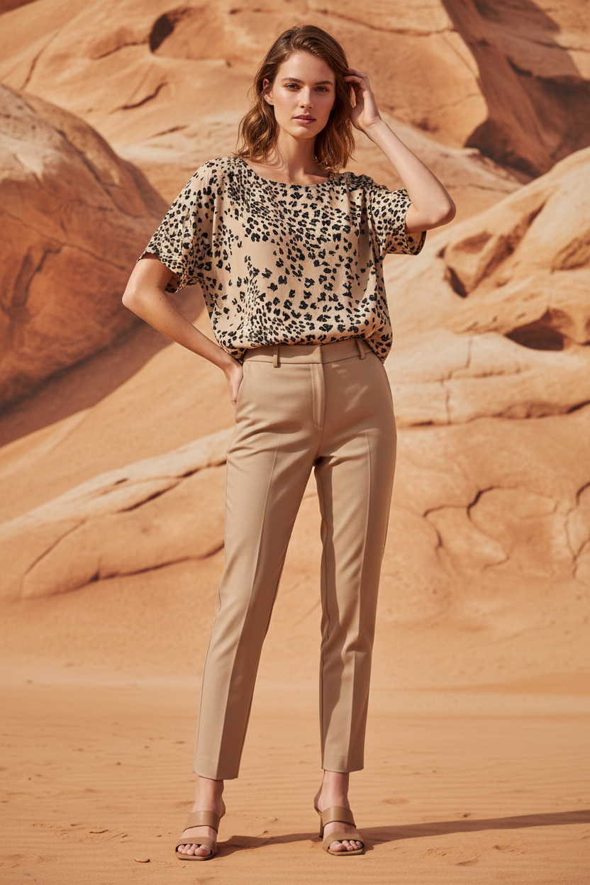 Blusa fluida estampada — Nusanah Blouse