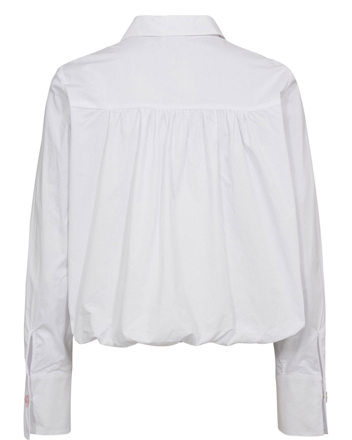 Camisa blanca de algodón — Nusamira Shirt en Blanco brillante de Nümph