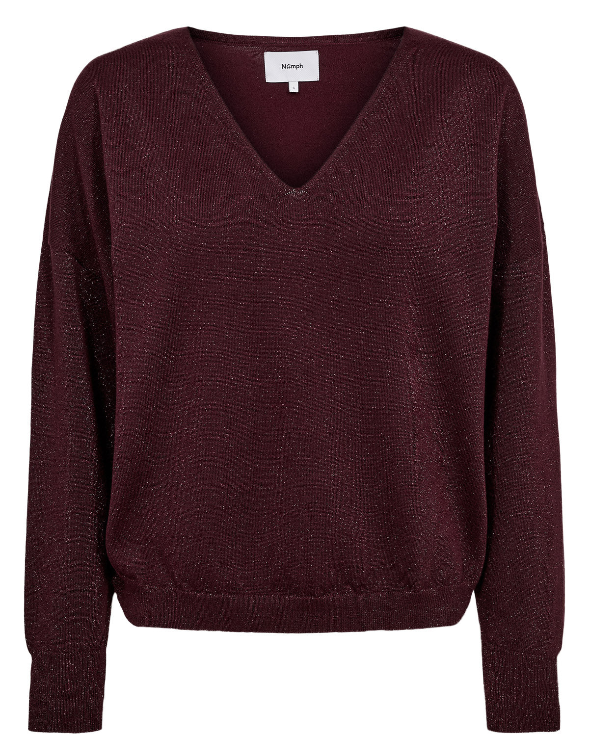 Jersey de punto cuello pico — Nudayletta Lurex V-neck Pullover · Nümph