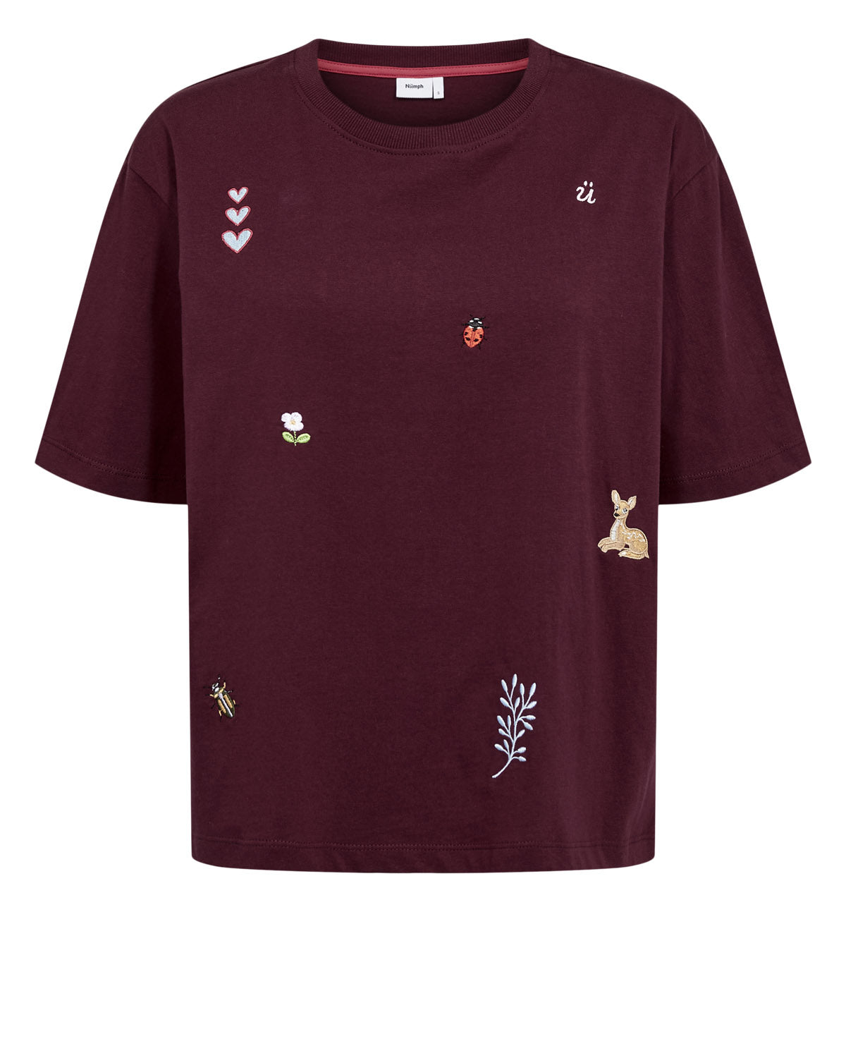 Camiseta boxy Nutenia de Nümph en Fig