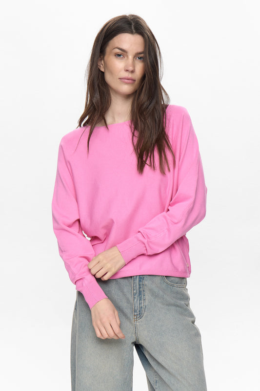 Jersey de punto ligero con caída suave, vista frontal — Nümph | Marta Folch BCN