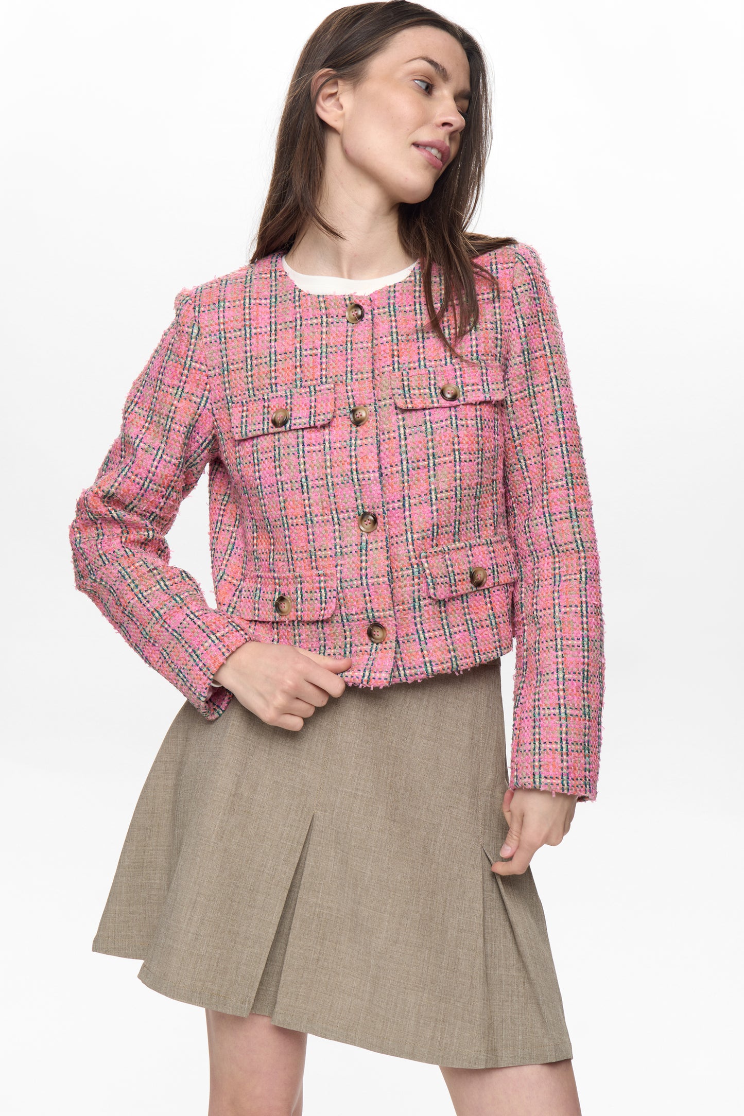 Cazadora tweed rosa — Nulindsey Jacket