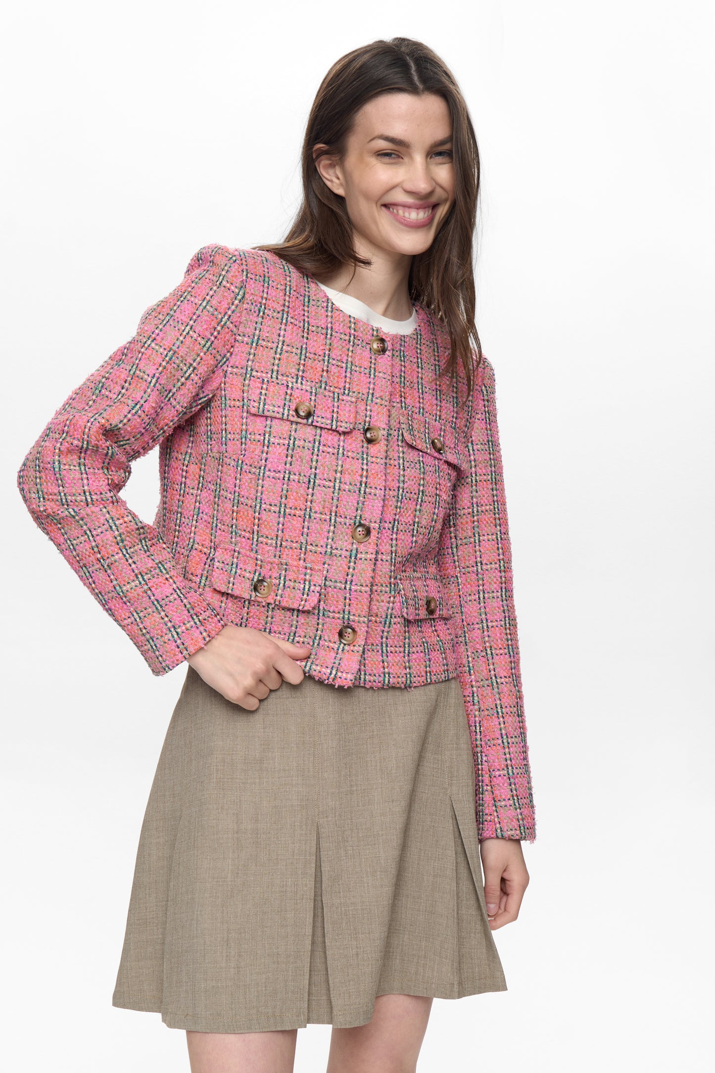 Cazadora tweed rosa — Nulindsey Jacket