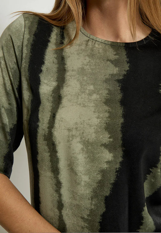 Vestido estampado verde — Jeanne