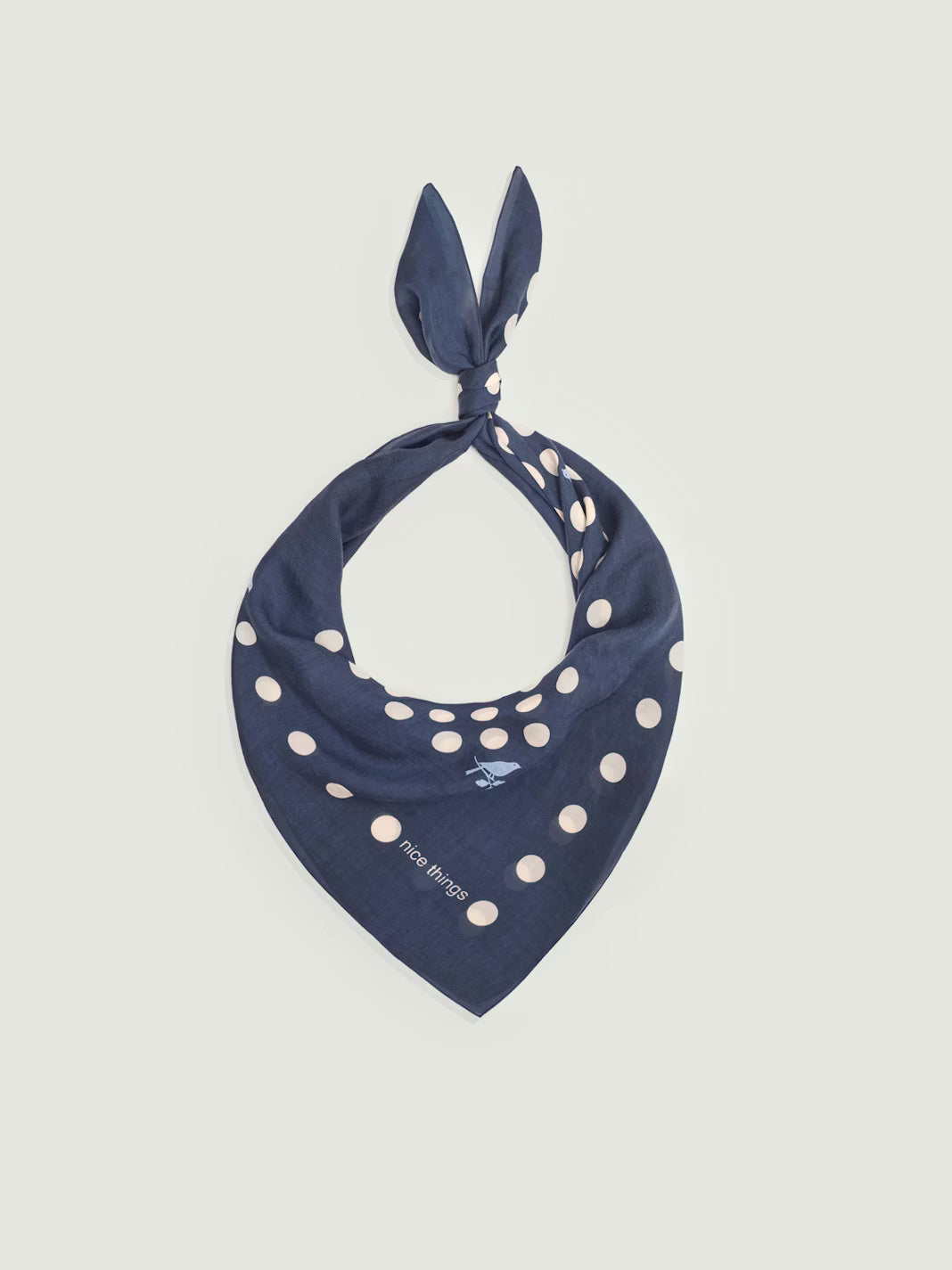 Pañuelo Dots Logo Nice Things para mujer en menta claro