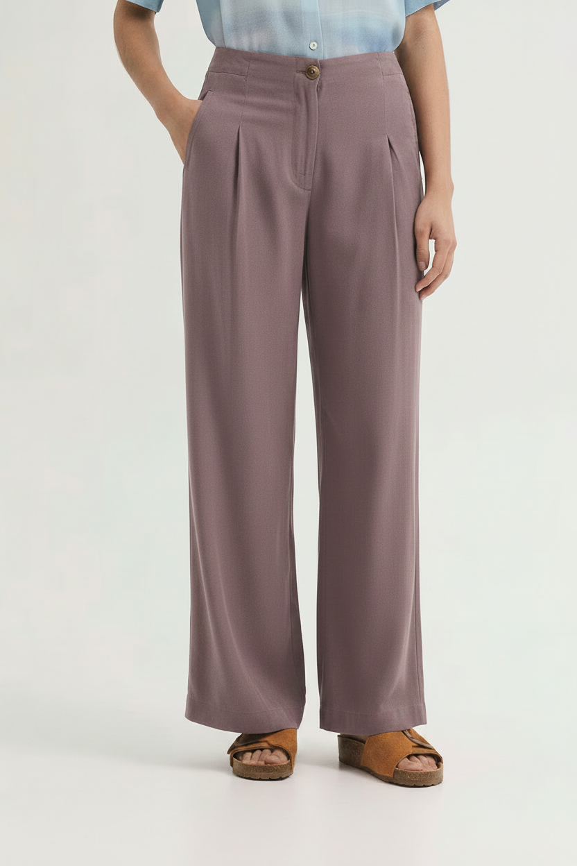 Pantalón de Tencel con pinzas