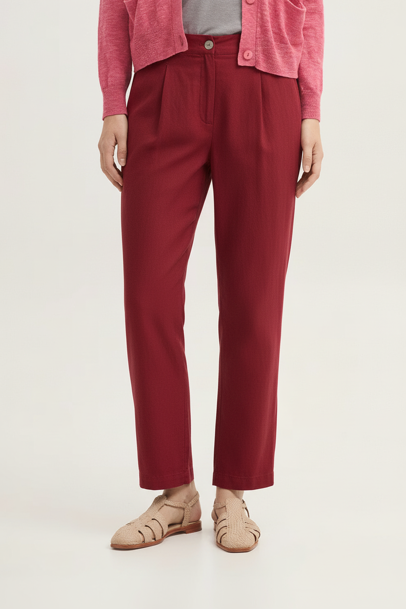 Vista lateral de pantalón recto de Tencel Nice Things