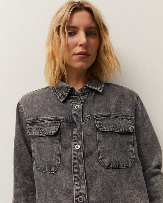 Camisa tencel efecto corrosivo