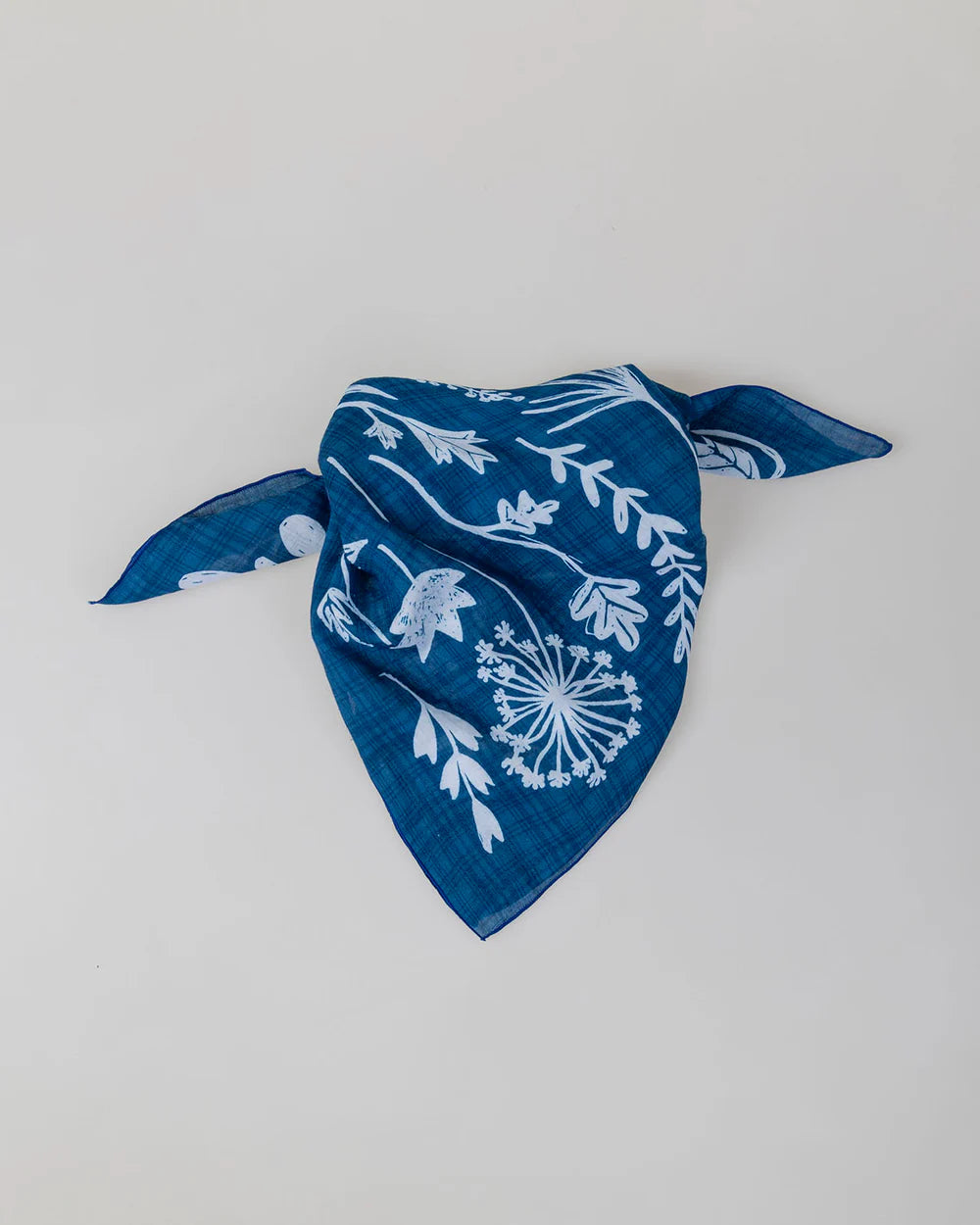 Pañuelo pequeño estampado azul