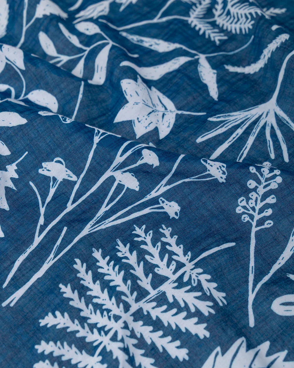 Pañuelo pequeño estampado azul