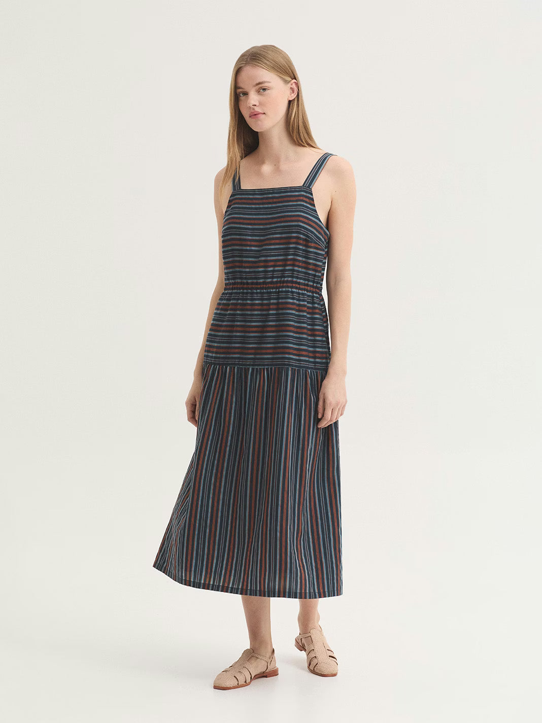 Vestido Nice Things para mujer con jacquard de rayas