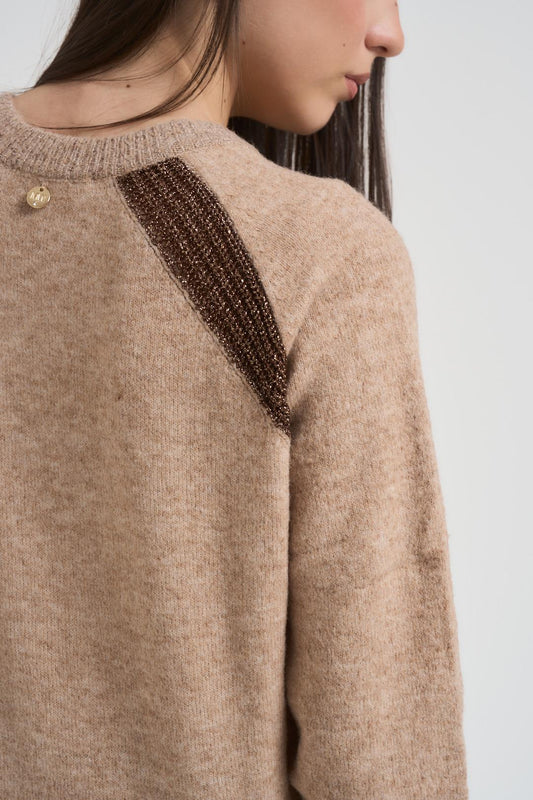 Jersey con bordado lurex