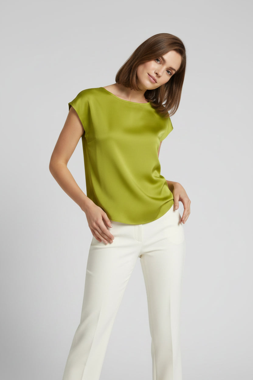 Blusa fluida de viscosa Mark Up para mujer en color cedro