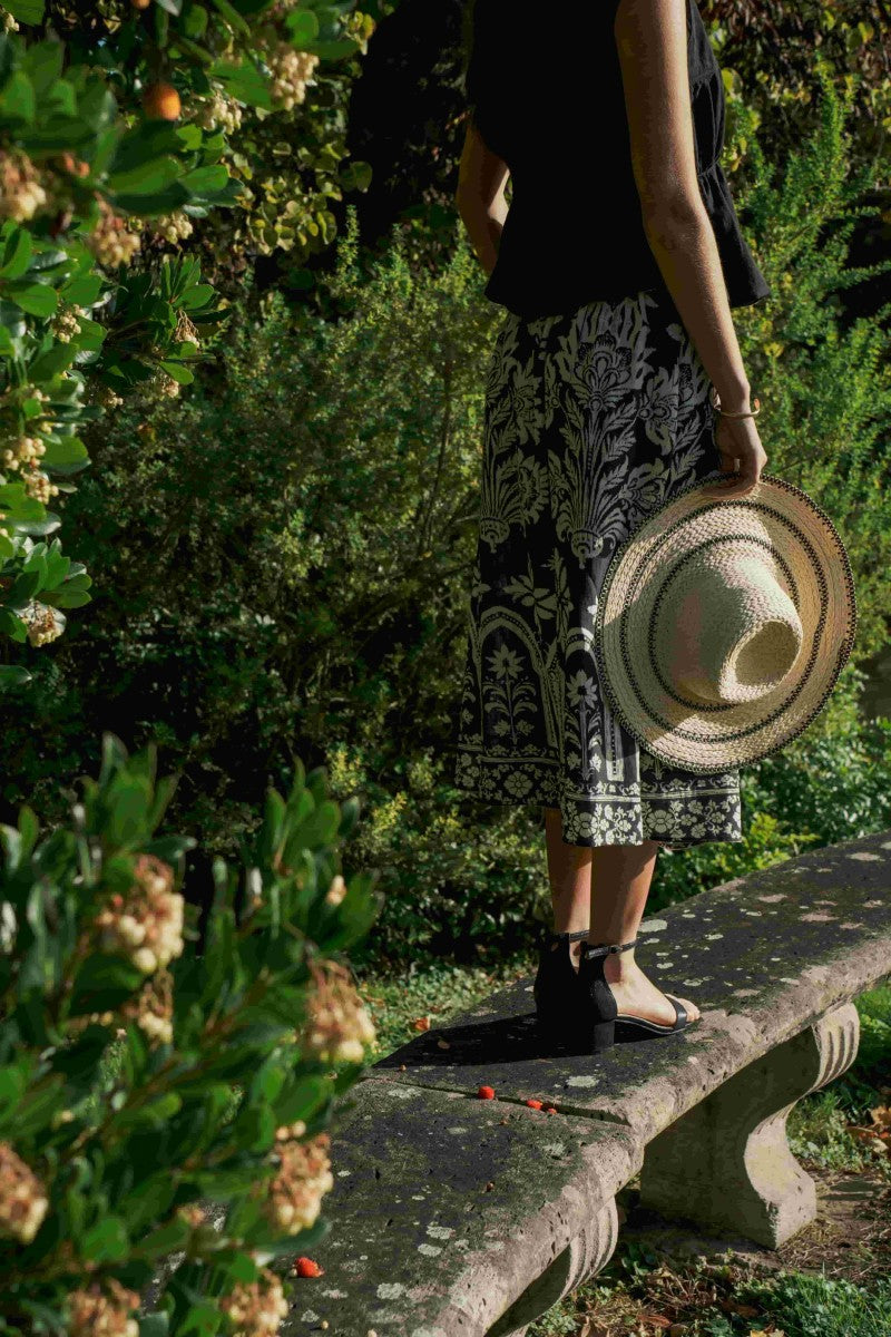 Falda midi estampada — See U Soon