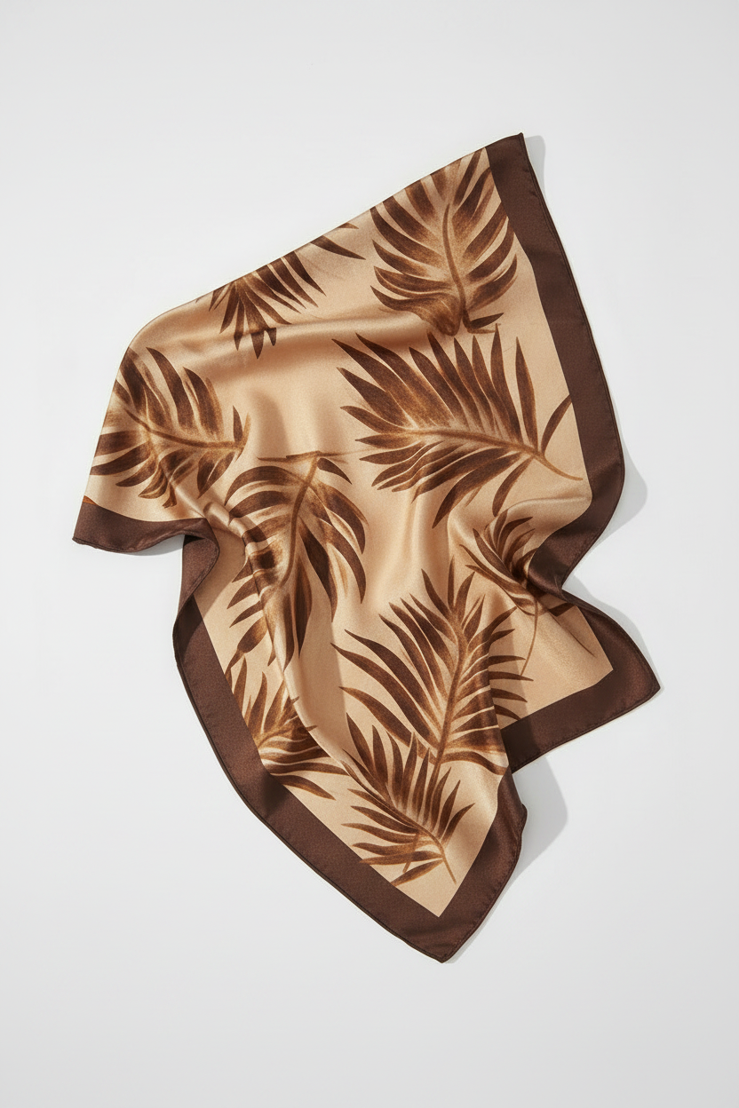 Foulard estampado de algodón