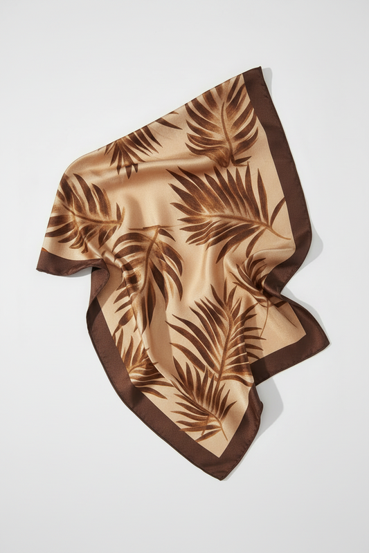 Foulard estampado de algodón