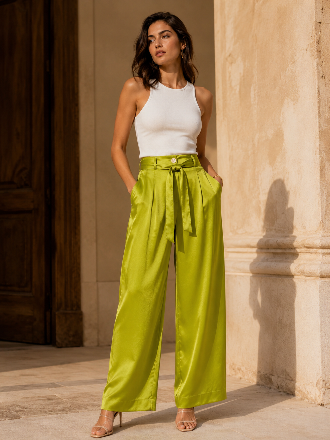 Pantalón amplio fluido