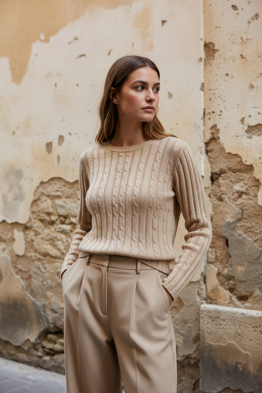 Jersey de manga larga dorado