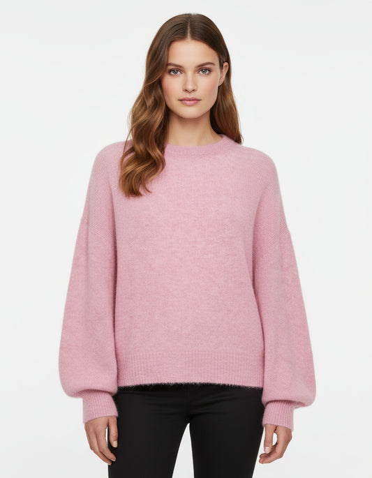 Jersey Nümph Nulana Pullover en rosa — vista frontal