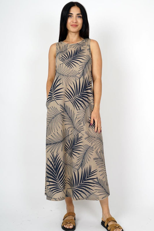 Vestido midi Marinello de punto fluido para mujer