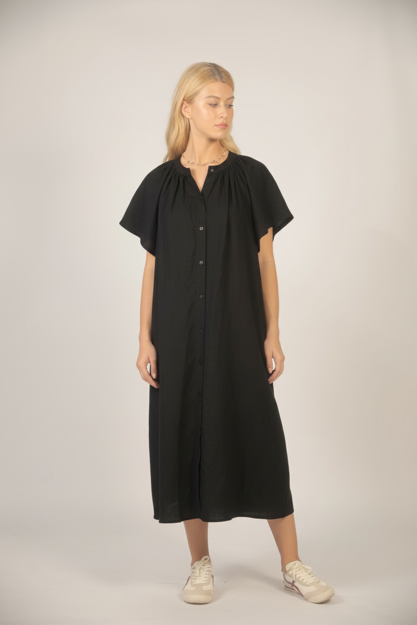 Vestido fluido See U Soon para mujer en color caqui
