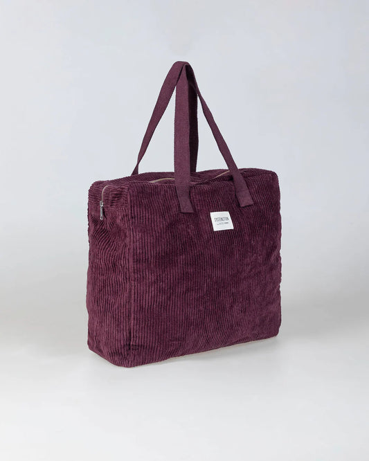 Bolso de pana — vista lateral y volumen